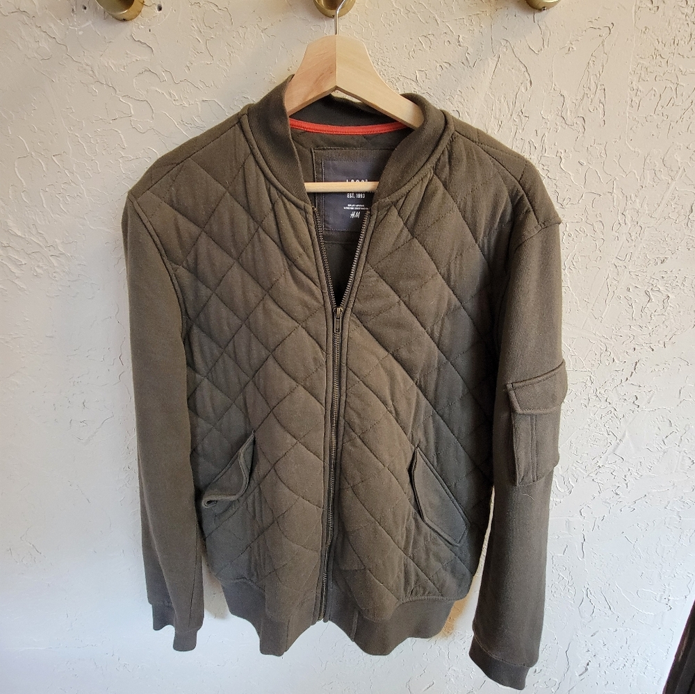 H&M Quilted Olive Jacket